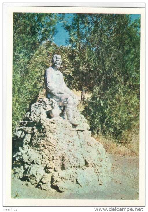 sculpture Peasant - Essentuki - 1970 - Russia USSR - unused - JH Postcards