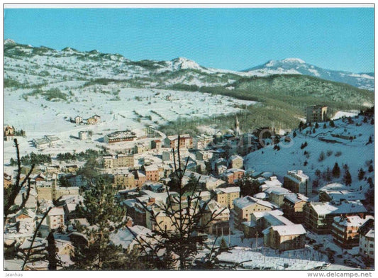 panorama - ROCCARASO m. 1250 - winter - L´Aquila - Abruzzo - 672 - Italia - Italy - unused - JH Postcards