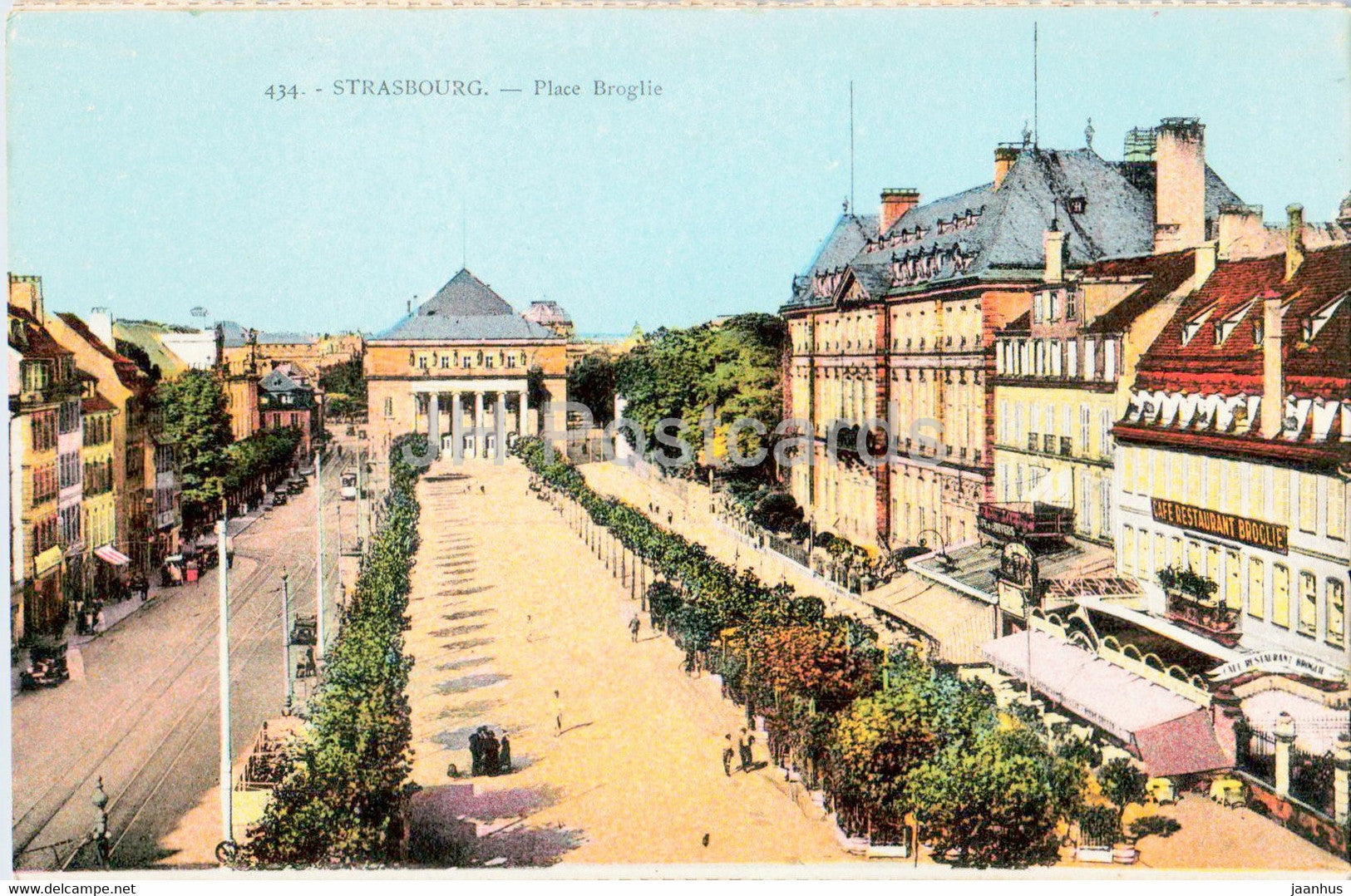 Strasbourg - Place Broglie - 434 - old postcard - France - unused - JH Postcards