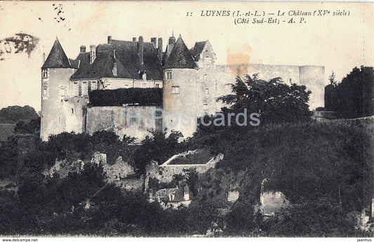 Luynes - Le Chateau - Cote Sud Est - castle - 11 - old postcard - 1921 - France - used - JH Postcards