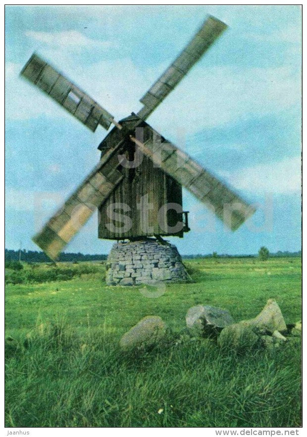 Windmill on Saaremaa - 1968 - Estonia USSR - unused - JH Postcards