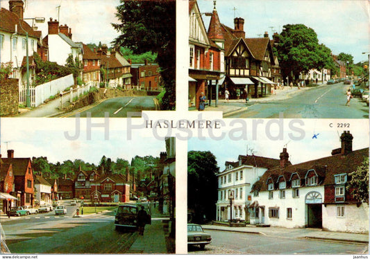 Haslemere - Sheperds Hill - Town Hall - High Street - Georgian Hotel - multiview 1975 - England - United Kingdom - used - JH Postcards