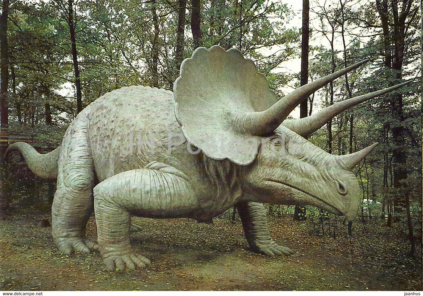 Triceratops - dinosaur - Saurierpark Kleinwelka - DDR Germany - unused - JH Postcards