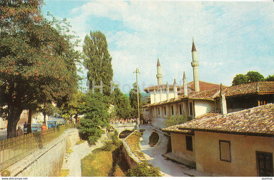 Bakhchisaray Historical Museum - outside view of the former khan's palace - 1974 - Ukraine USSR - unused - JH Postcards
