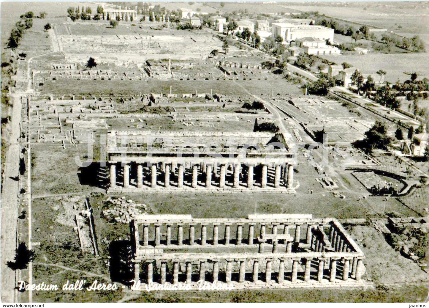 Paestum dall Aereo - Il Santuario Urbano - The Town's Sanctuary - ancient world - 25629 - Italy - unused - JH Postcards