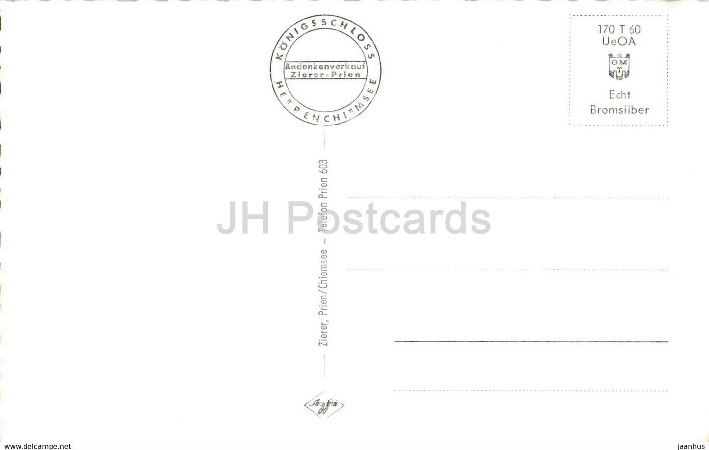 Die Konigsschlosser - Schloss Herrenchiemsee - Linderhof - Neuschwanstein - old postcard - Germany - unused