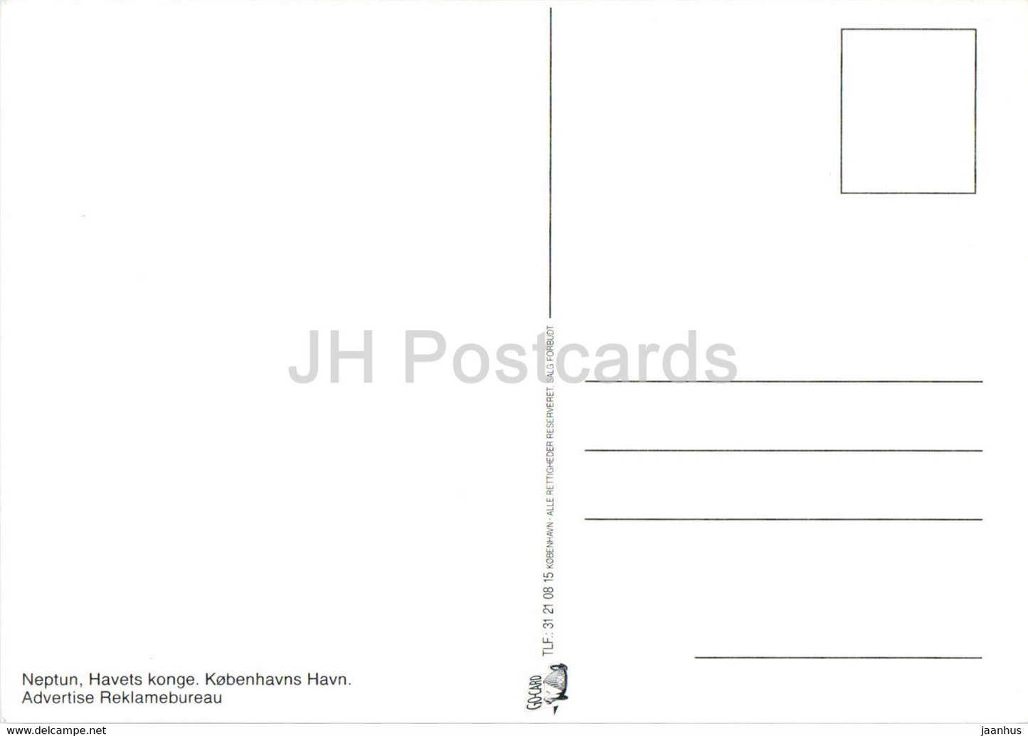 Copenhagen - Neptune - King of the sea - Denmark - unused