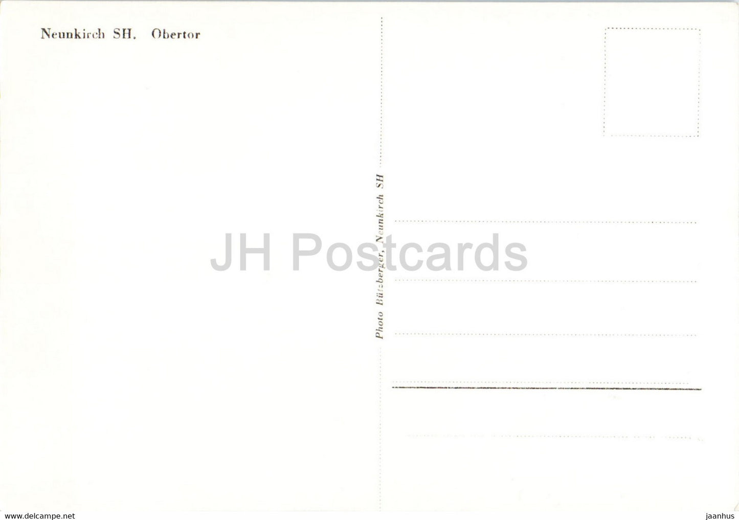 Neunkirch SH - Obertor - old postcard - Switzerland - unused