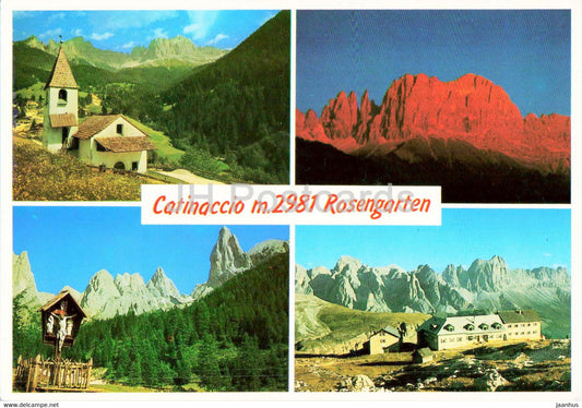 Catinaccio 2981 m Rosengarten - Italy - unused - JH Postcards