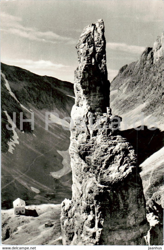 Torre Piaz - Gruppo del Catinaccio - old postcard - 1958 - Italy - used - JH Postcards