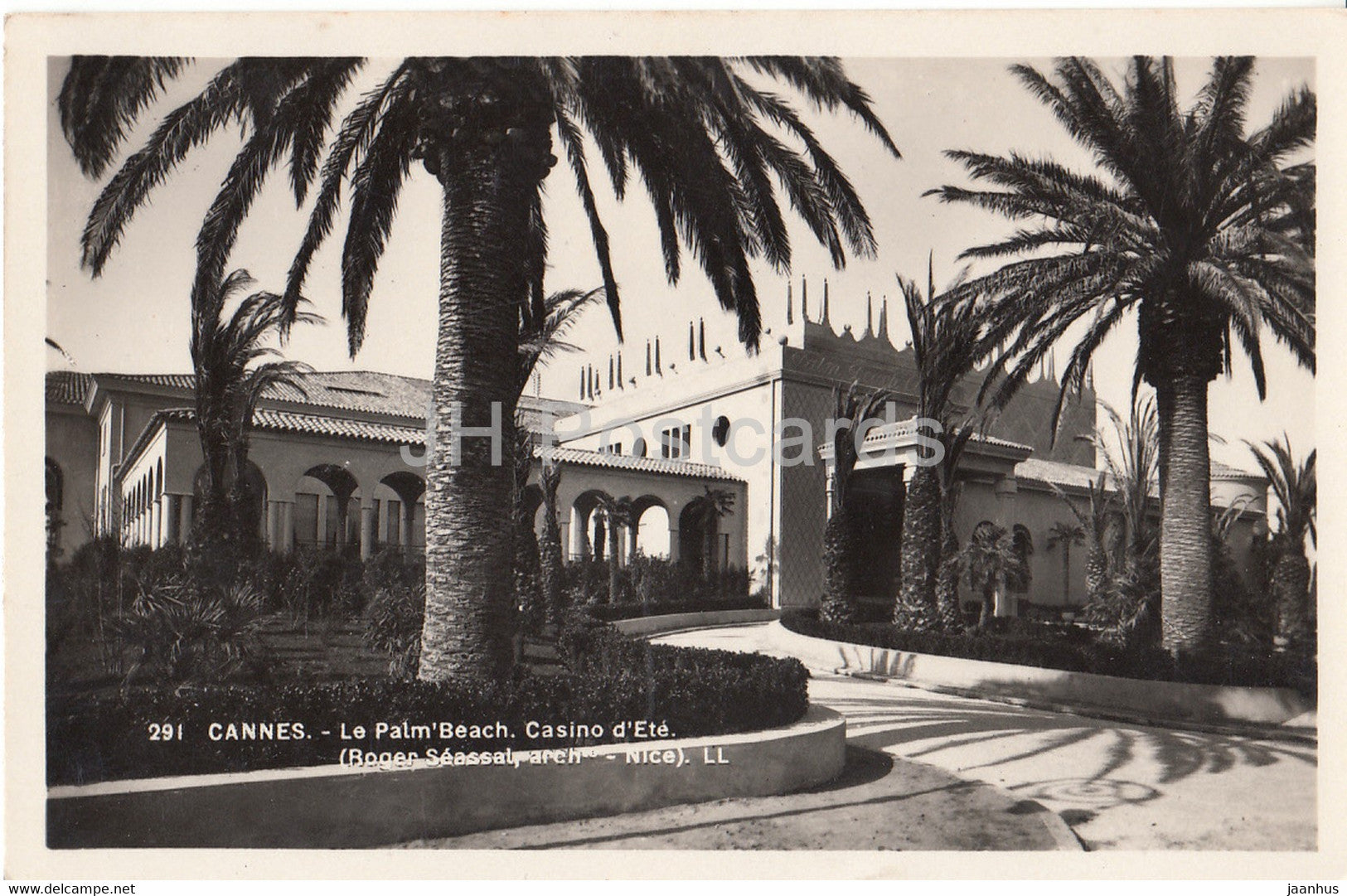 Cannes - Le Palm Beach - Casino d'Ete - 291 - France - unused - JH Postcards