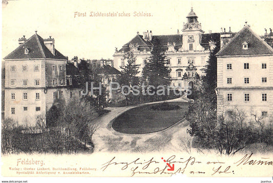 Feldsberg - Valtice - Furst Lichtenstein'sches Schloss - castle - old postcard - Czech Republic - used - JH Postcards
