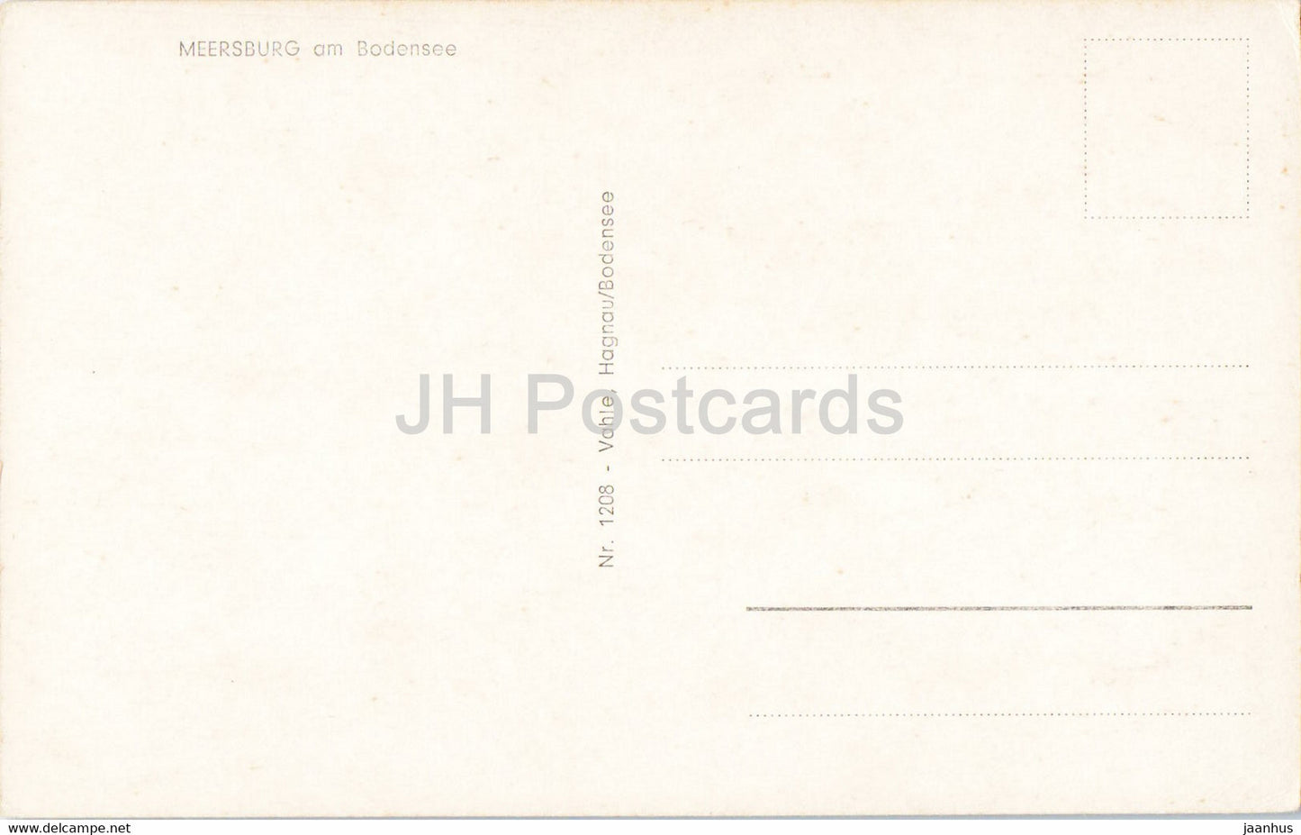 Meersburg am Bodensee - ship - old postcard - Germany - unused