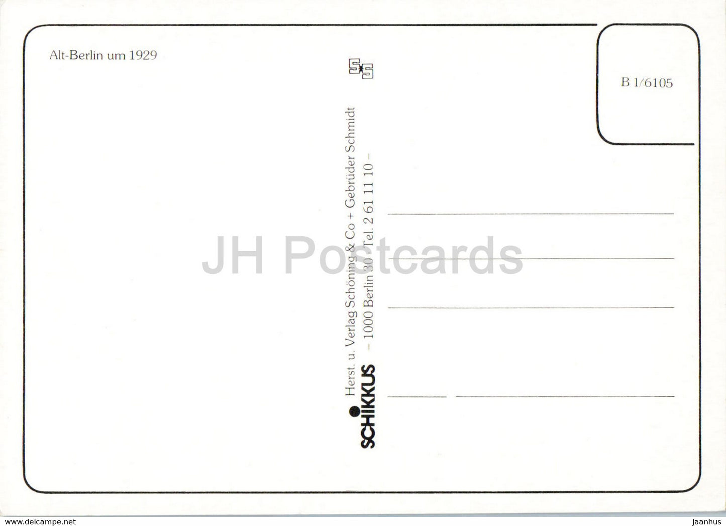 Alt Berlin - Potsdamer Bahnhof - Bahnhof - Deutschland - unbenutzt