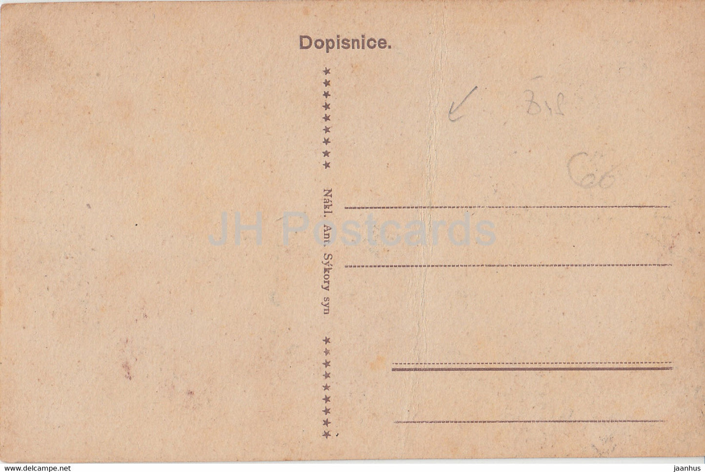 Bystrice n P - Namesti - alte Postkarte - Tschechische Republik - unbenutzt