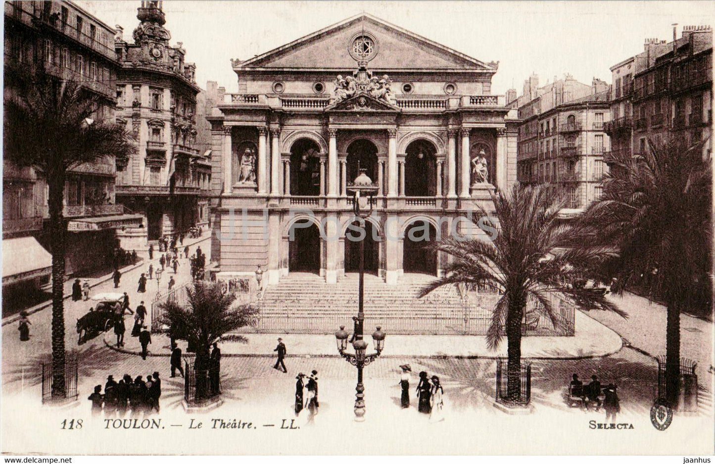 Toulon - Le Theatre - 118 - old postcard - France - unused - JH Postcards