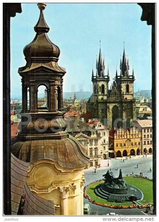 Praha - Prague - View of Old Town Square - Czechoslovakia - Czech - used - JH Postcards