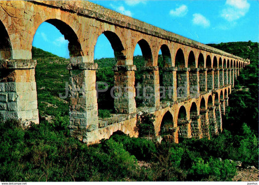 Tarragona - Costa Dorada - Acueducto romano - Roman aqueduct - ancient world - 55 - Spain - unused - JH Postcards