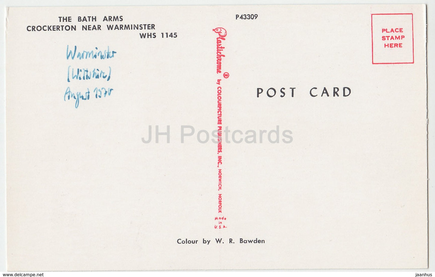 The Bath Arms Crockerton near Warminster - P43309 - 1970 - United Kingdom - England - used