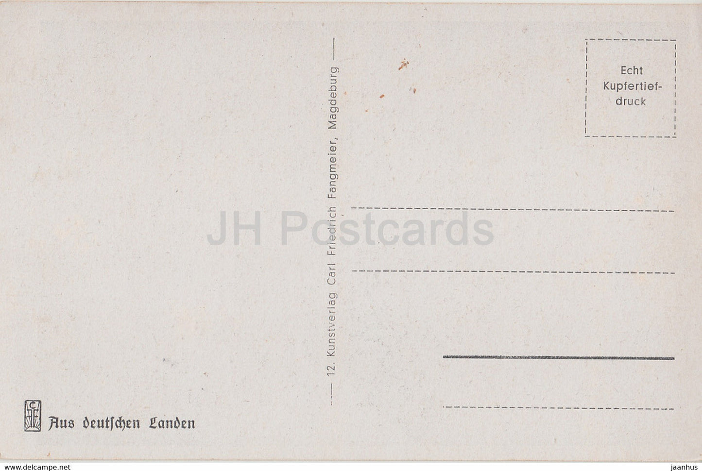 Der Ottofels bei Wernigerode - old postcard - Germany - unused