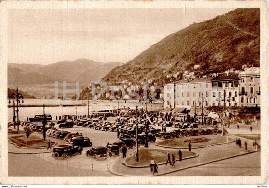 Lago di Como - Como - Piazza Cavour - 910 - old postcard - 1953 - Italy - used - JH Postcards
