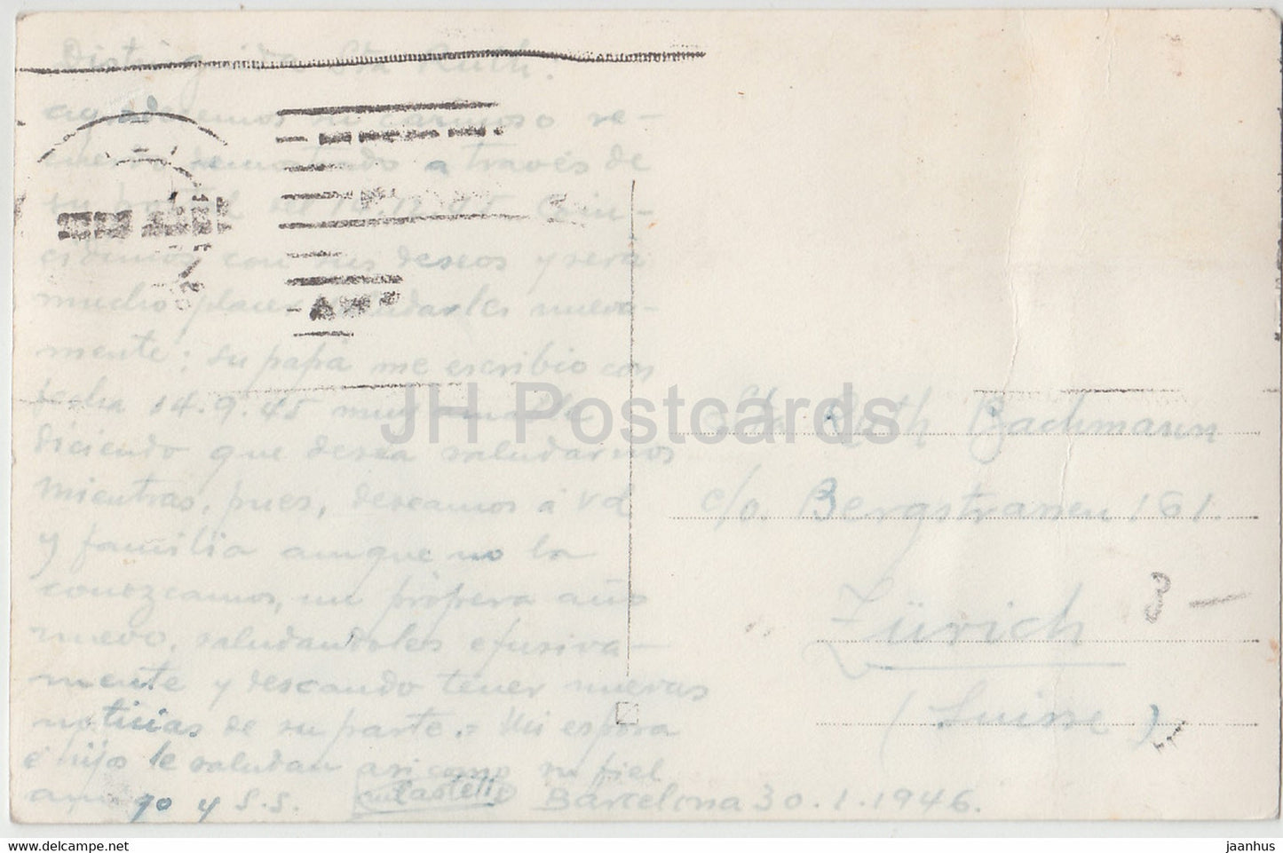 Barcelona - Salon Victor Pradera - 75 - alte Postkarte - 1946 - Spanien - gebraucht