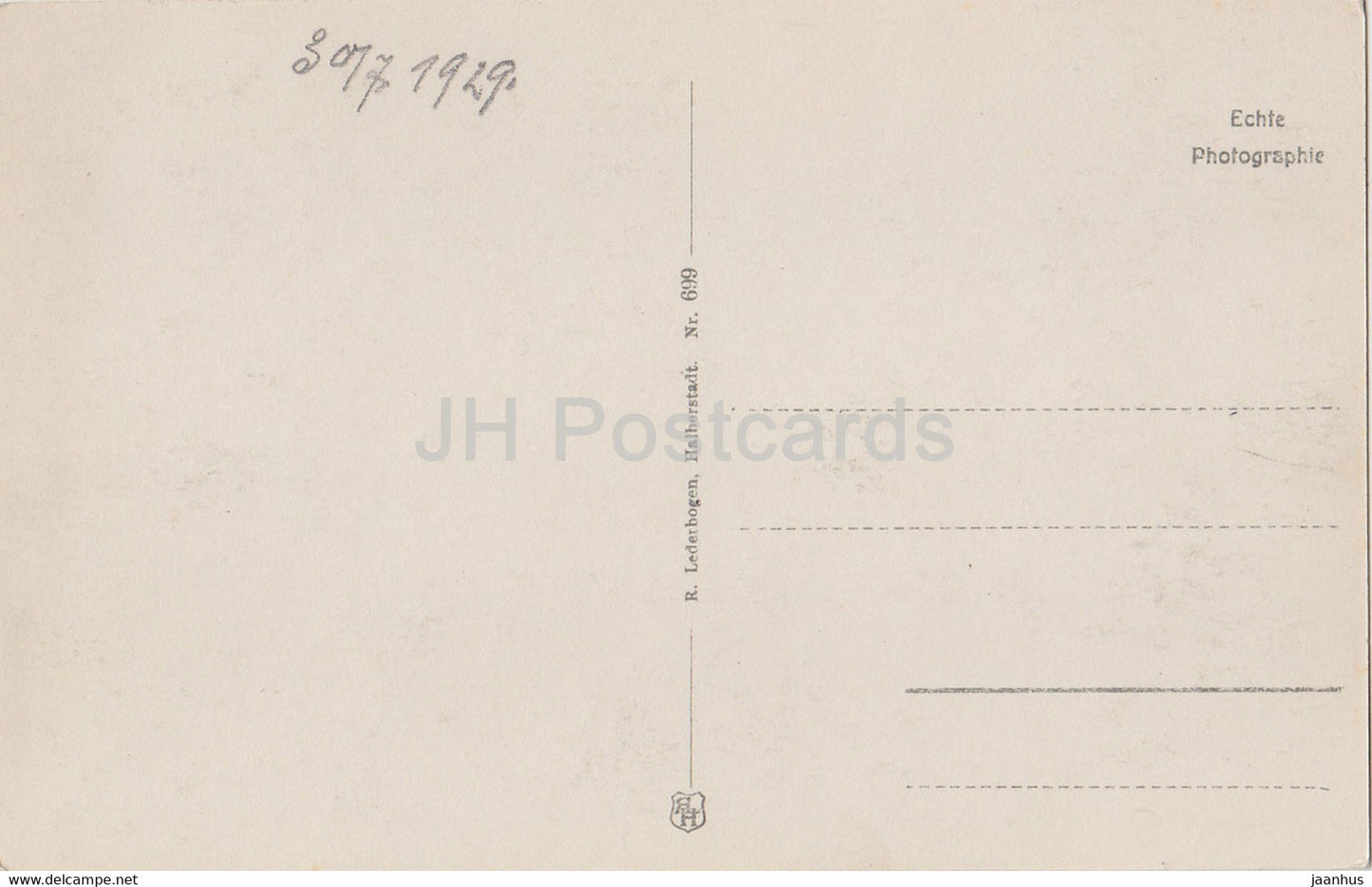 Gruss vom Brocken - 699 - old postcard - Germany - unused