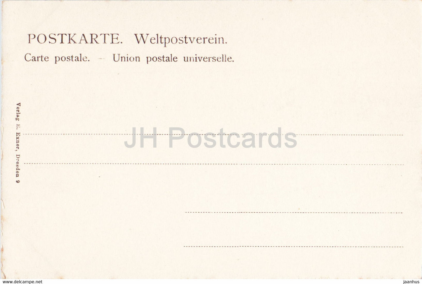 Lilienstein - Gruss aus Sachs Schweiz - old postcard - Germany - unused