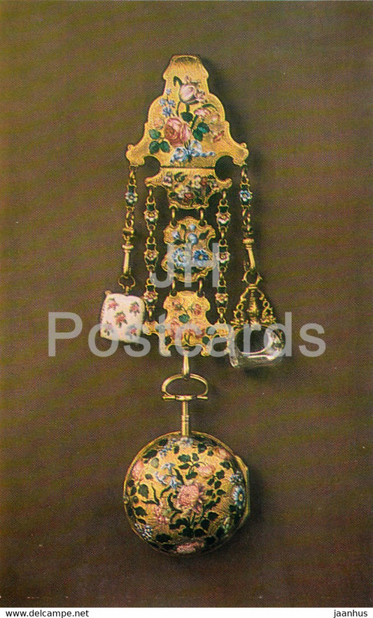Jewels - Chased Gold Watch - GB 18th Century - The Hermitage - Leningrad - Russia - USSR - 1982 - used - JH Postcards