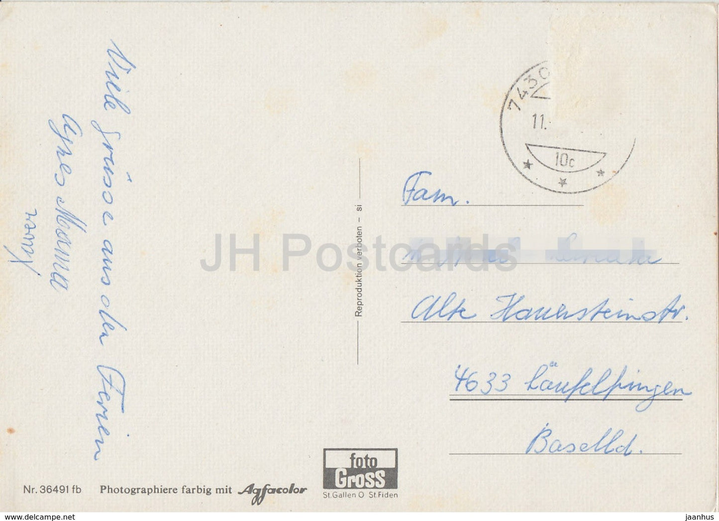Heinzenberg - Dalin - Sarn - Portein - Praz - Tartar - Suisse - occasion
