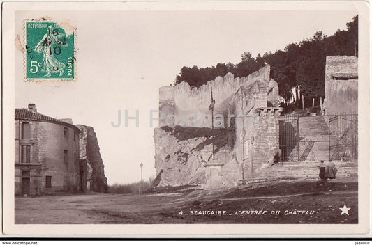 Beaucaire - L'Entree du Chateau - castle entrance - 4 - old postcard - France - used - JH Postcards