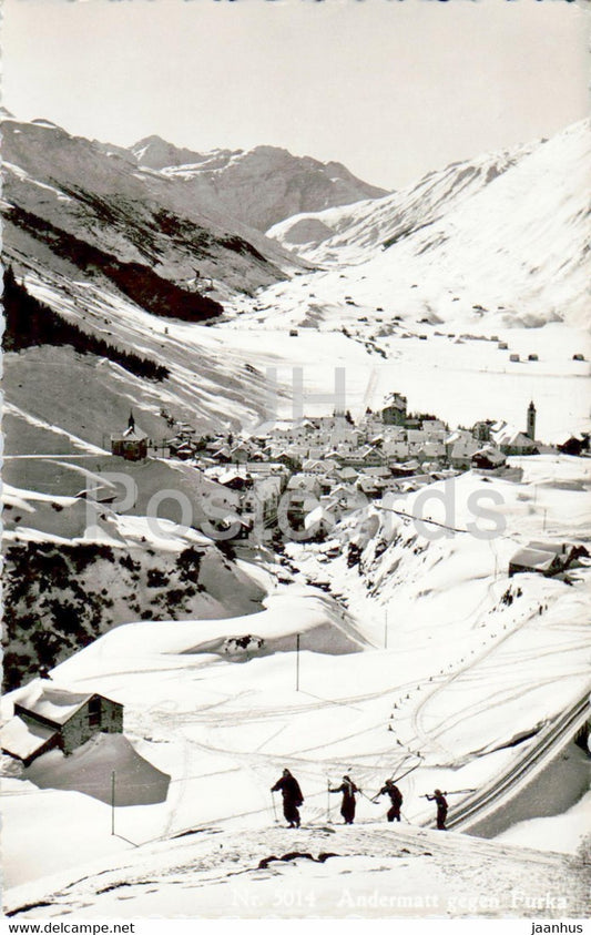 Andermatt gegen Furka - 5014 - Feldpost - military mail - old postcard - 1942 - Switzerland - used - JH Postcards