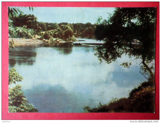 Nemunas river near Druskininkai - Druskininkai - 1966 - Lithuania USSR - unused - JH Postcards