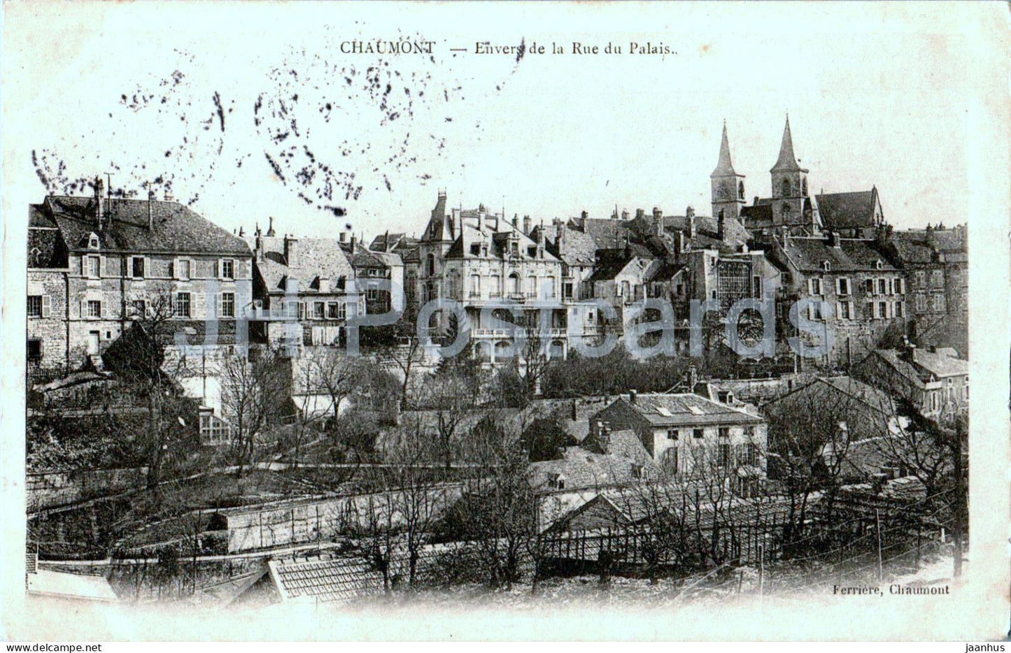 Chaumont - Envers de la Rue du Palais - old postcard - 1905 - France - used - JH Postcards