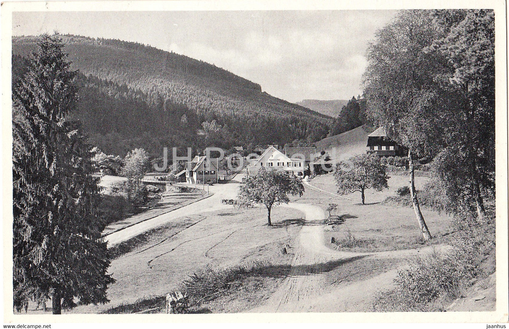 Eyachmuhle zwischen Wildbad und Herrenalb im Schwarzwald - old postcard - 1951 - Germany - used - JH Postcards