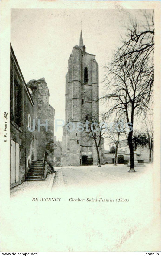 Beaugency - Clocher Saint Firmin - 1530 - bell tower - old postcard - France - unused - JH Postcards