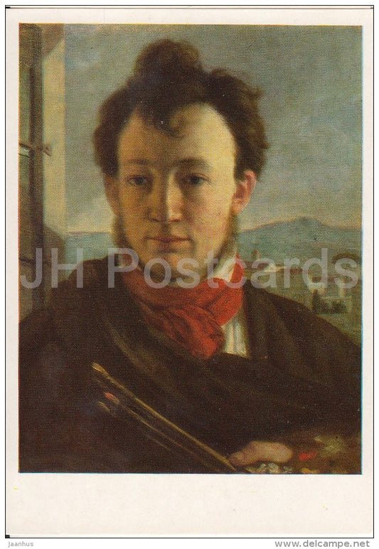 painting by A. Varnek - Self-Portrait , 1805-06 - Russian art - Russia USSR - 1987 - unused - JH Postcards