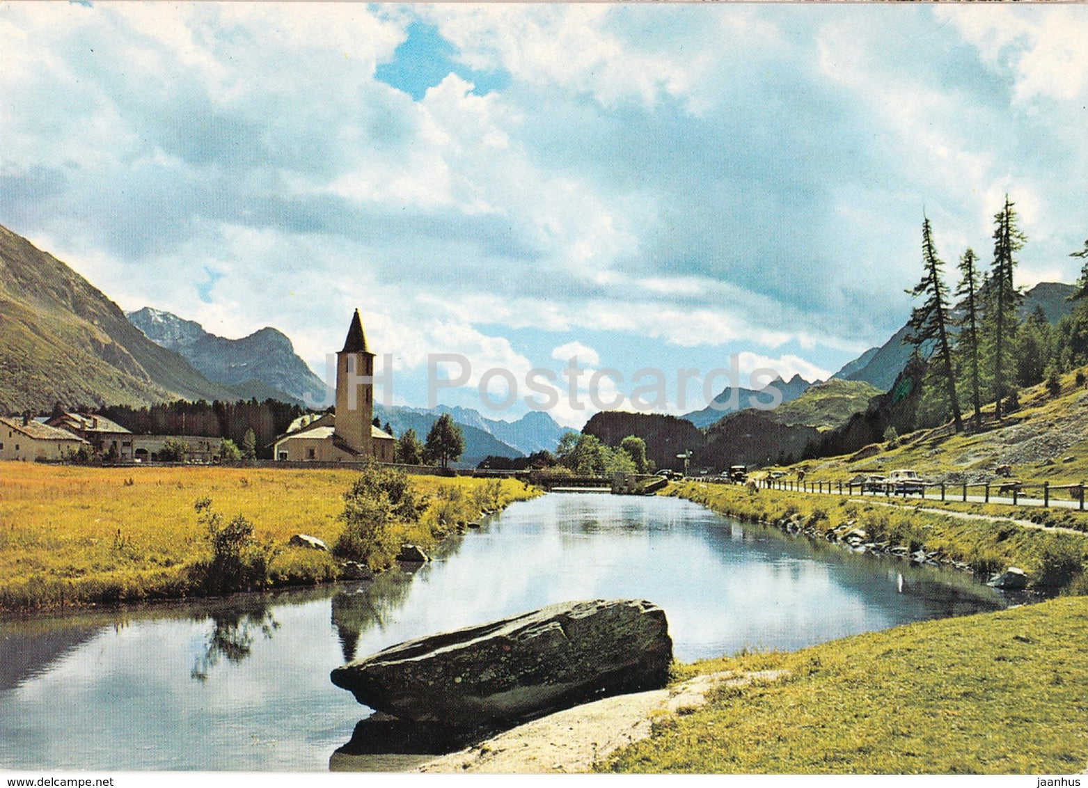 Sils Baselgia 1812 m - Engadin - 222 - 1990 - Switzerland - used - JH Postcards