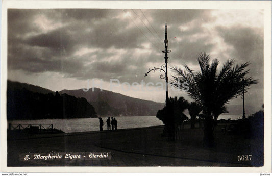 S Margherita Ligure - Giardini - 5627 - old postcard - Italy - unused - JH Postcards