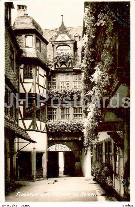 Frankfurt a M - Hofchen im Romer - old postcard - Germany - unused - JH Postcards