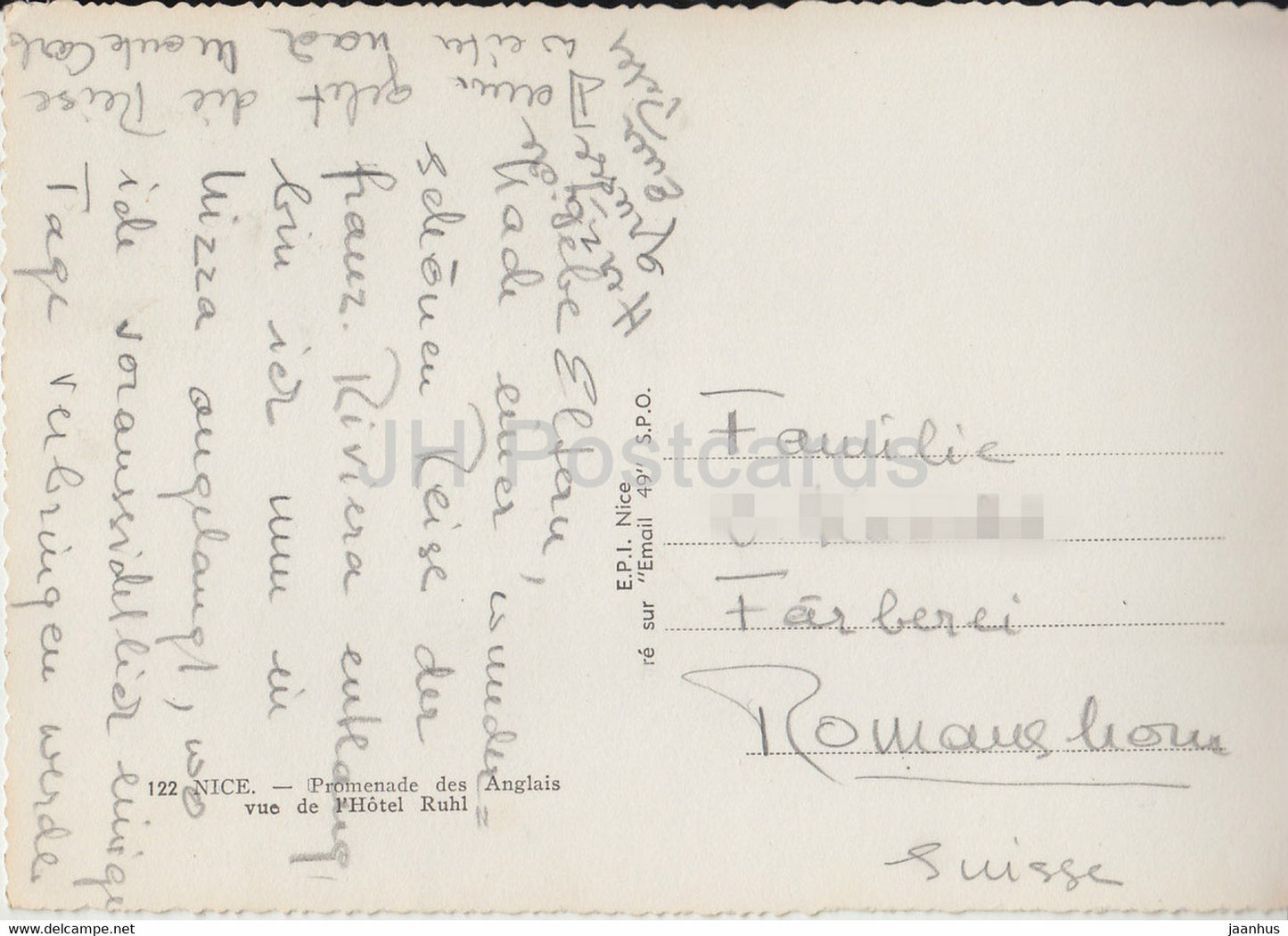 Nice - Promenade des Anglais vue de l'Hôtel Ruhl - 122 - France - occasion