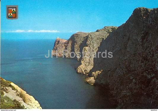 Mallorca - Formentor - Vista de la Costa y Faro - Coast view and Lighthouse - 2507 - Spain - unused - JH Postcards
