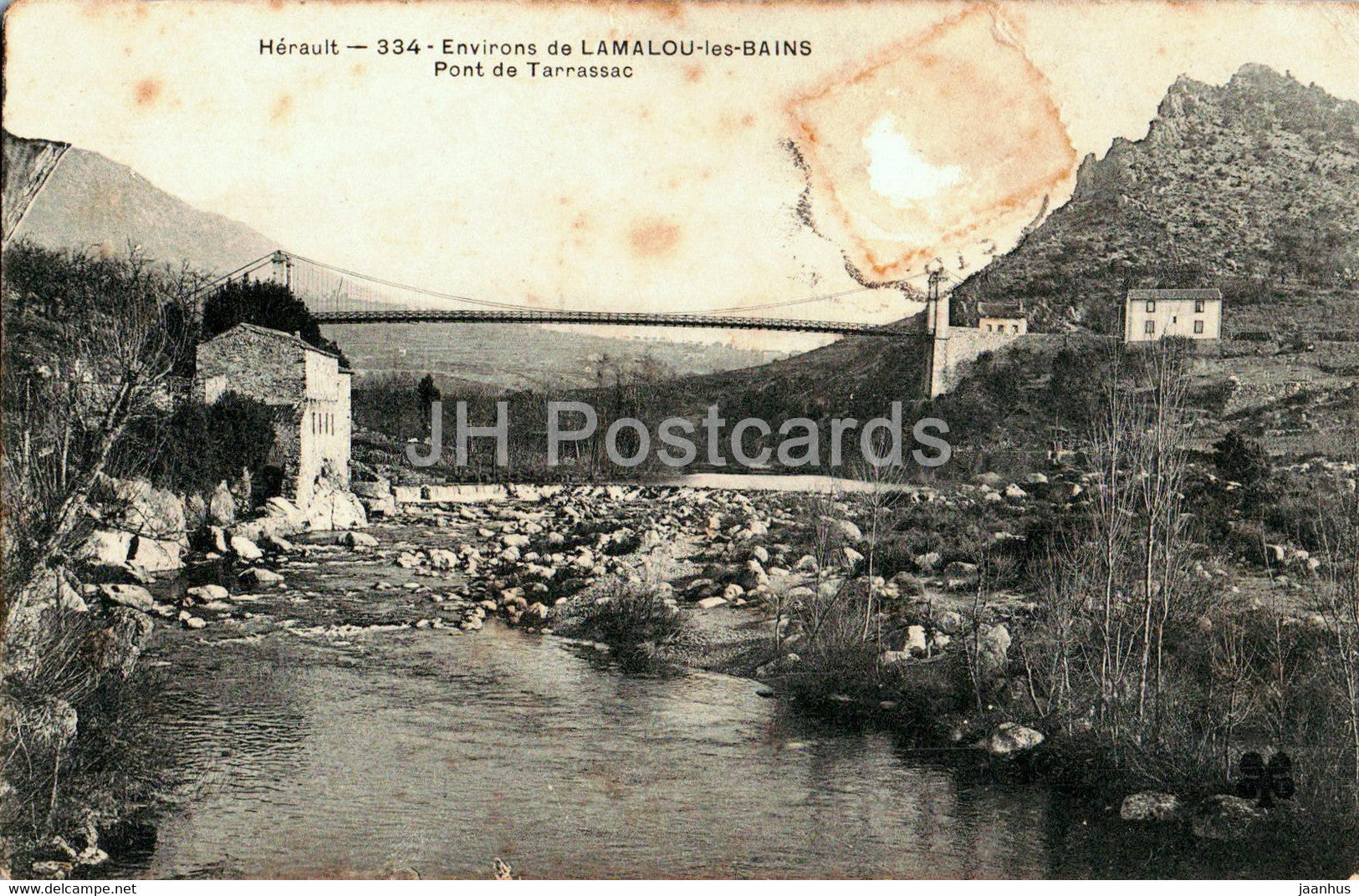 Herault - Environs de Lamalou les Bains - Pont de Tarrassac - 334 -  old postcard - France - used - JH Postcards