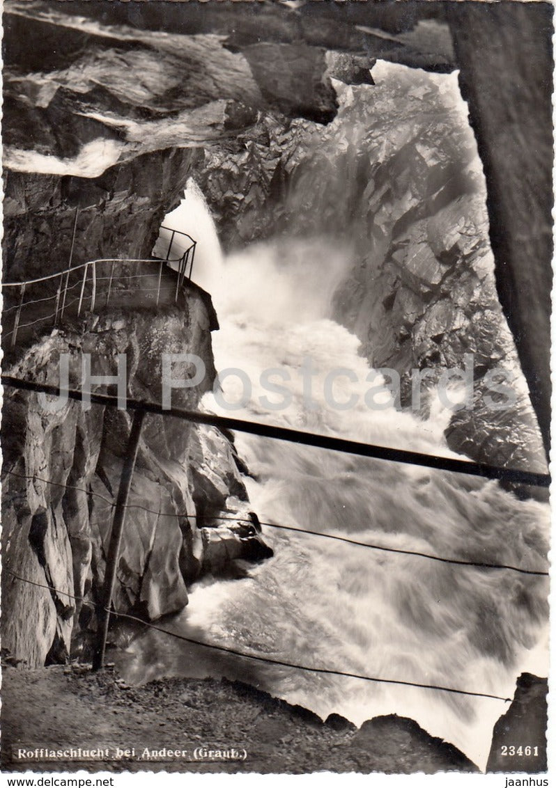 Rofflaschlucht bei Andeer - 23461 - Switzerland - unused - JH Postcards