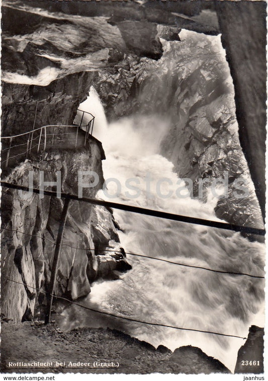 Rofflaschlucht bei Andeer - 23461 - Switzerland - unused - JH Postcards