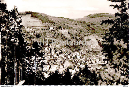 Idar Oberstein - Die Stadt der Edelsteine mit Schloss und Felsenkirche - old postcard - Germany - unused - JH Postcards