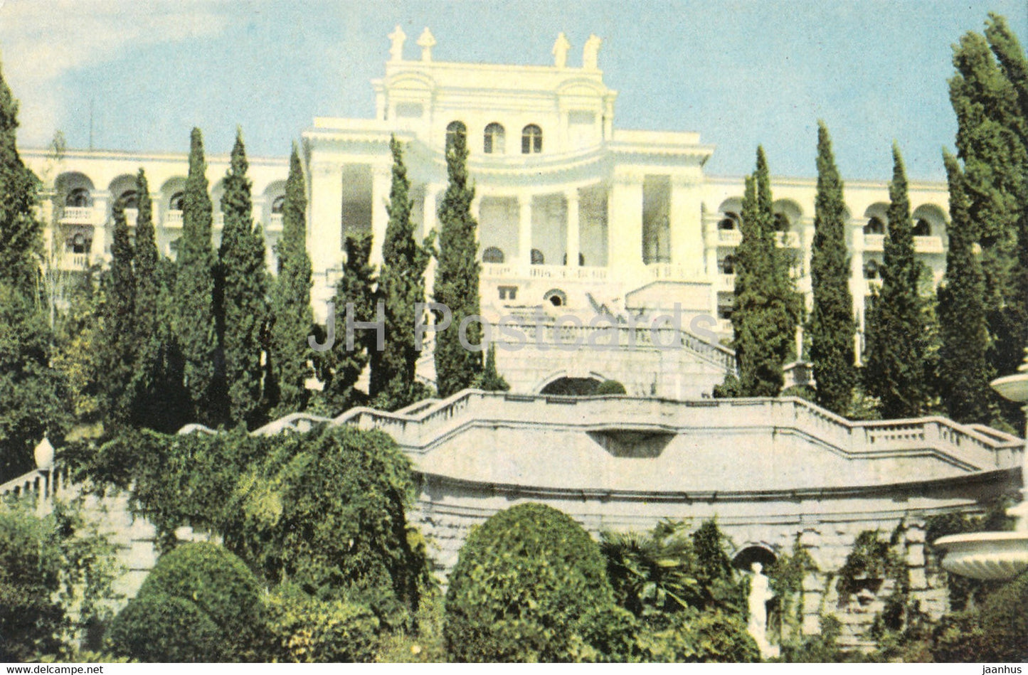 Miskhor - sanatorium Ukraina - 1968 - Ukraine USSR - unused - JH Postcards
