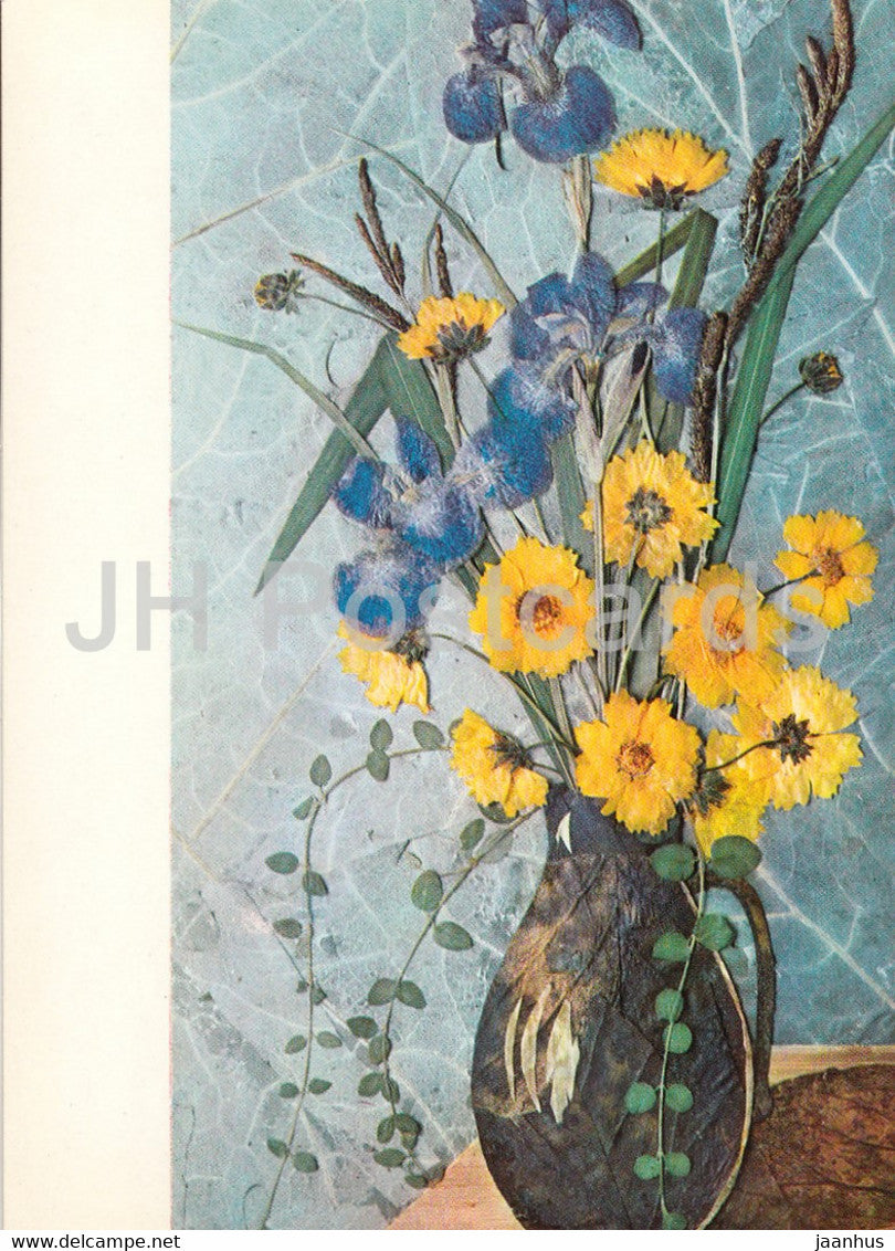 Bouquet - Flower Art - 1971 - Russia USSR - unused - JH Postcards