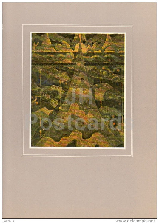painting by M. Ciurlionis - Sonata of the Stars . Allegro , 1908 - Lithuanian Art - 1982 - Lithuania USSR - unused - JH Postcards
