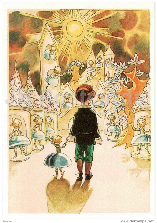 Boy The Bell - Misha - Town in Snuffbox by Vladimir Odoyevsky - 1977 - Russia USSR - unused - JH Postcards